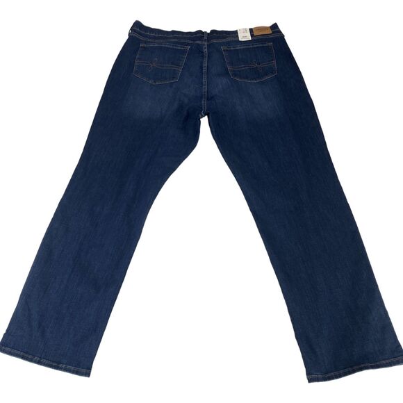 Denizen Levi's Super Stretch High Rise Straight Jeans Womens Size 24 Blue Denim - Picture 2 of 13